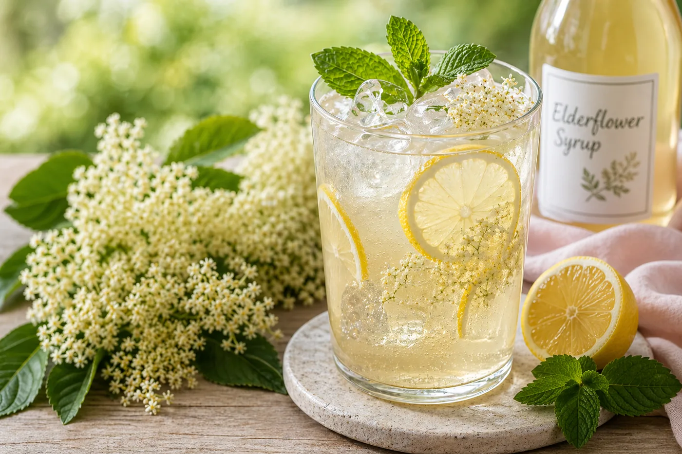 Sparkling elderflower drink recipe